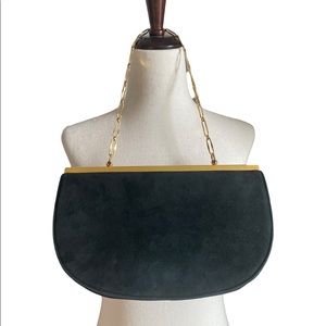 Vintage Meyers Suede and Gold Chain Purse